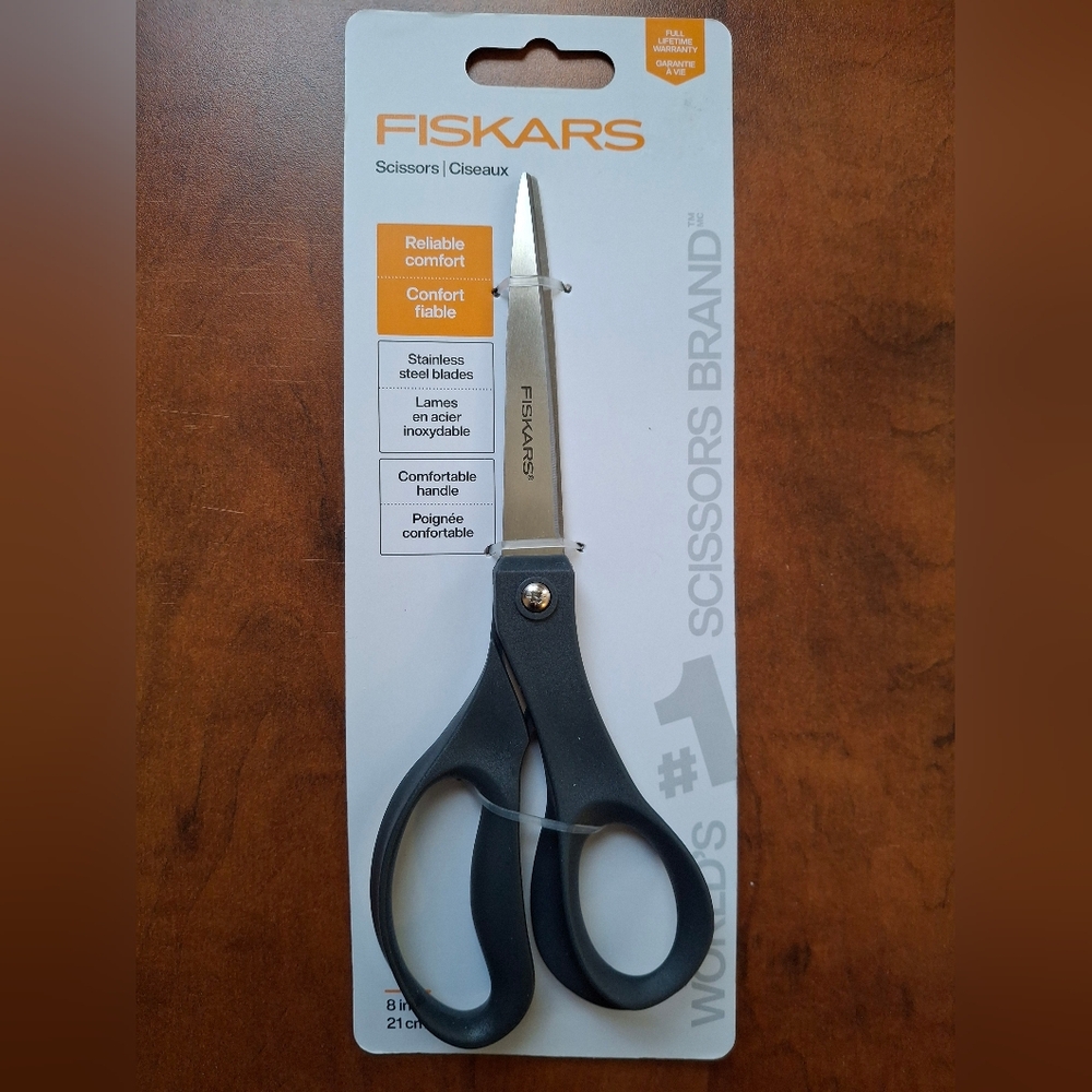 NEW Fiskars 1067262 EVERYDAY USE All-Purpose Scissors 8" STAINLESS 5456603